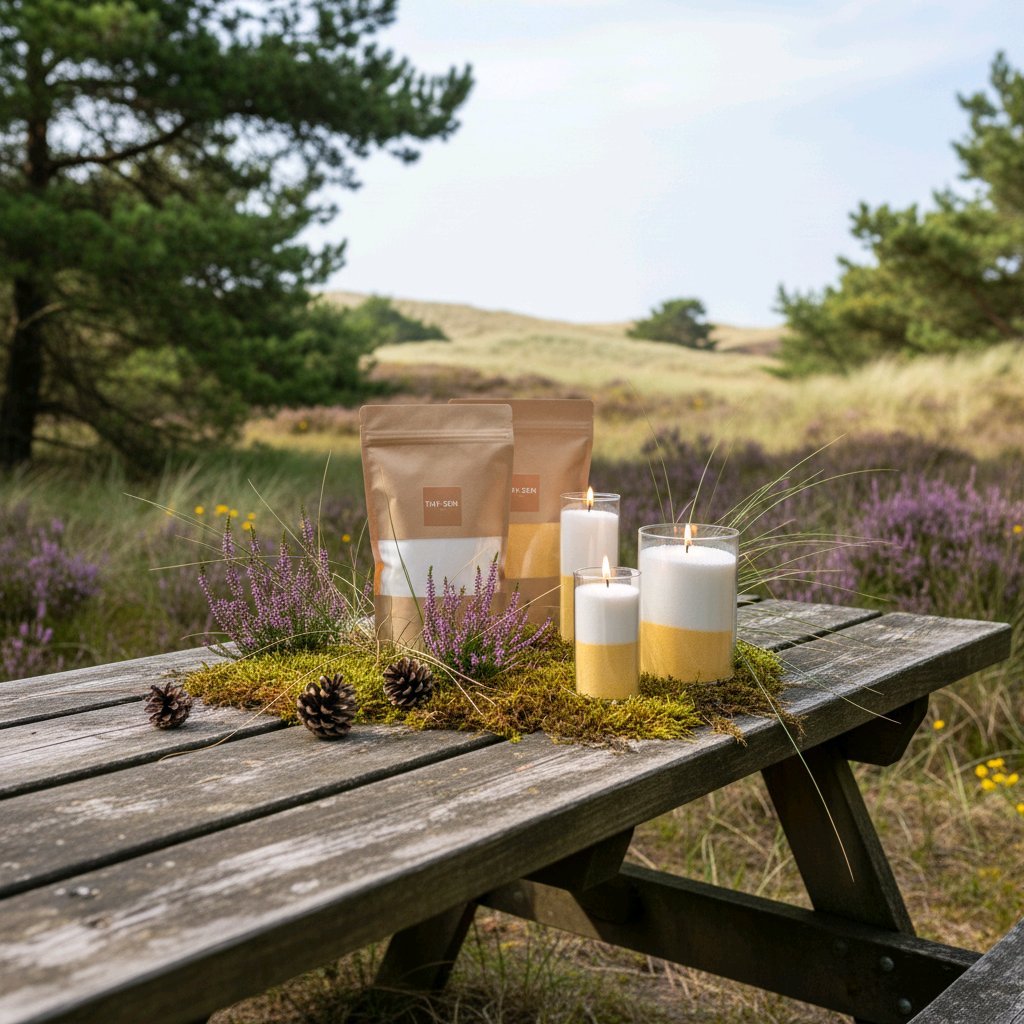 Glasvaser til stearin pulver