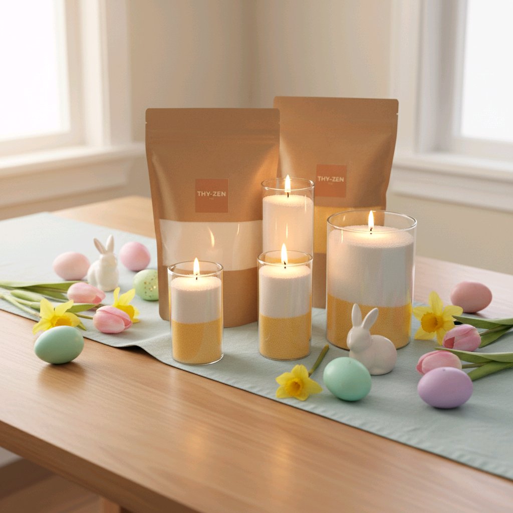 Glasvaser til stearin pulver