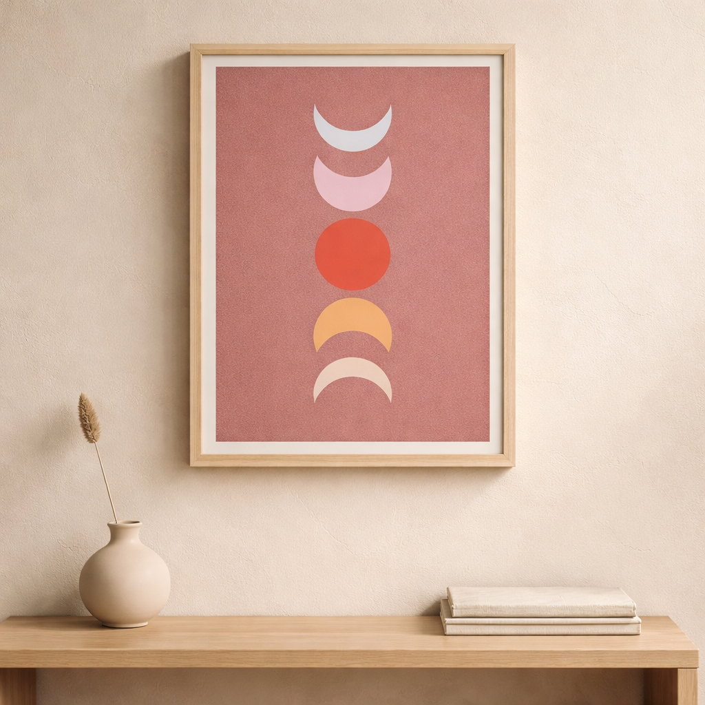Plakat - månefaser
